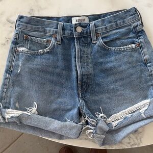 Agolde Classic Blue Jean Shorts